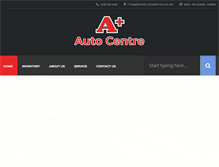 Tablet Screenshot of aplusautocentre.ca